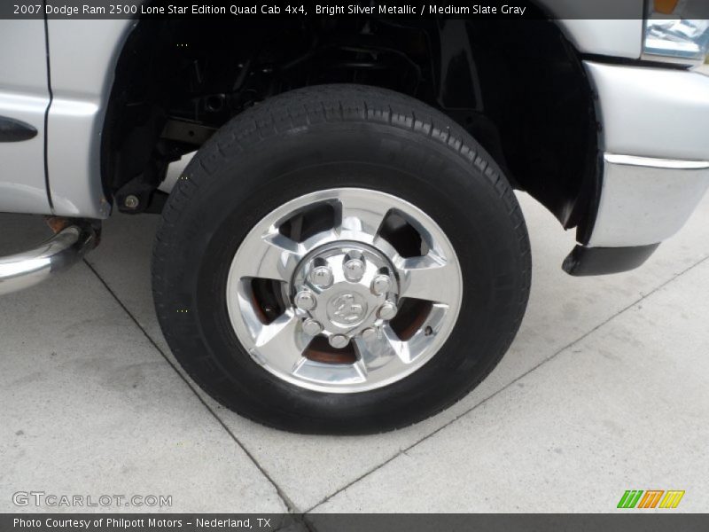 Bright Silver Metallic / Medium Slate Gray 2007 Dodge Ram 2500 Lone Star Edition Quad Cab 4x4