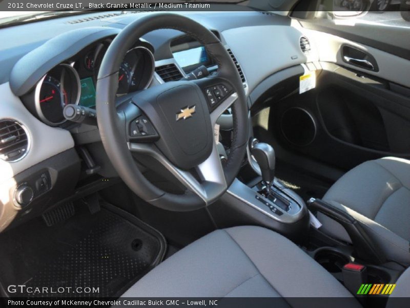 Black Granite Metallic / Medium Titanium 2012 Chevrolet Cruze LT