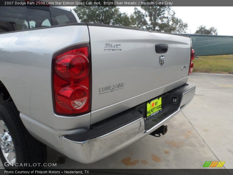 Bright Silver Metallic / Medium Slate Gray 2007 Dodge Ram 2500 Lone Star Edition Quad Cab 4x4