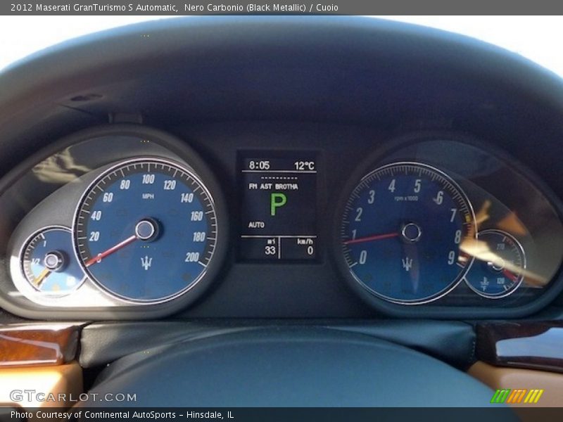 2012 Maserati GranTurismo speedometer and tachometer - 2012 Maserati GranTurismo S Automatic