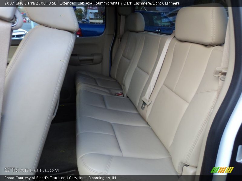 Summit White / Dark Cashmere/Light Cashmere 2007 GMC Sierra 2500HD SLT Extended Cab 4x4