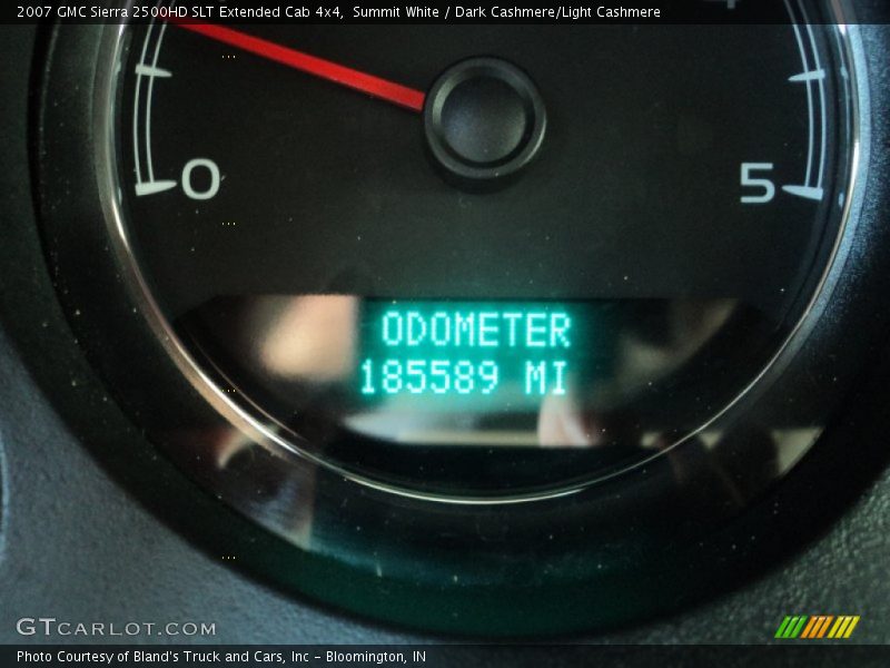 Summit White / Dark Cashmere/Light Cashmere 2007 GMC Sierra 2500HD SLT Extended Cab 4x4