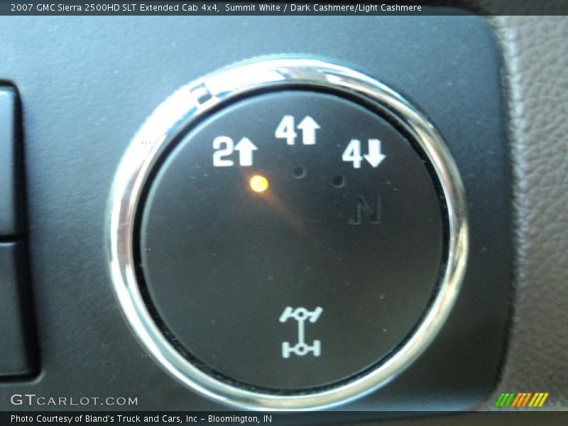 Summit White / Dark Cashmere/Light Cashmere 2007 GMC Sierra 2500HD SLT Extended Cab 4x4