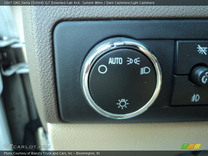 Summit White / Dark Cashmere/Light Cashmere 2007 GMC Sierra 2500HD SLT Extended Cab 4x4