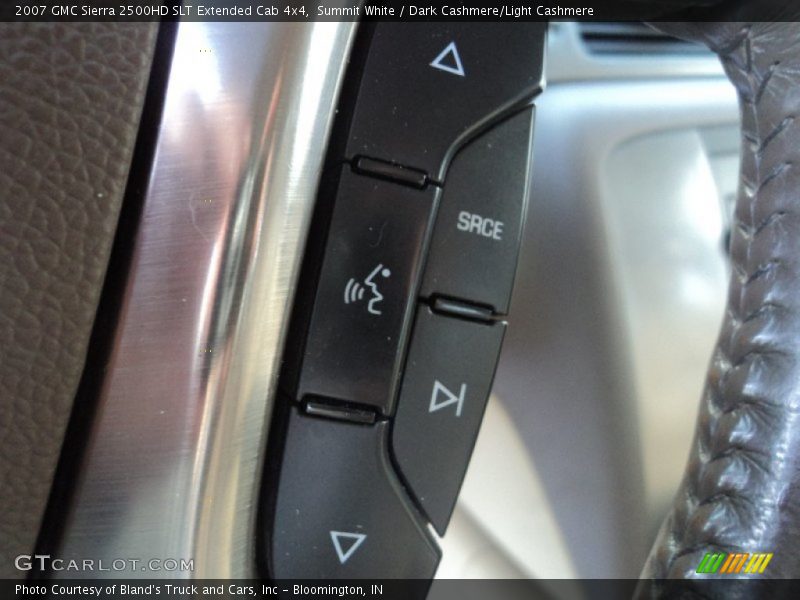 Summit White / Dark Cashmere/Light Cashmere 2007 GMC Sierra 2500HD SLT Extended Cab 4x4
