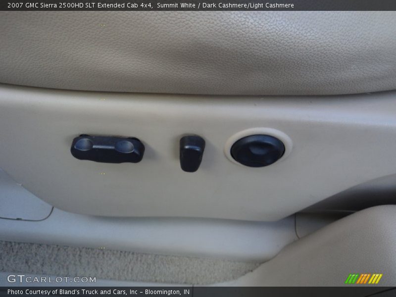 Summit White / Dark Cashmere/Light Cashmere 2007 GMC Sierra 2500HD SLT Extended Cab 4x4