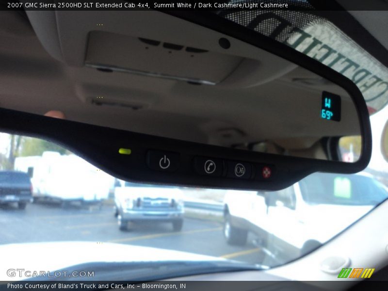 Summit White / Dark Cashmere/Light Cashmere 2007 GMC Sierra 2500HD SLT Extended Cab 4x4