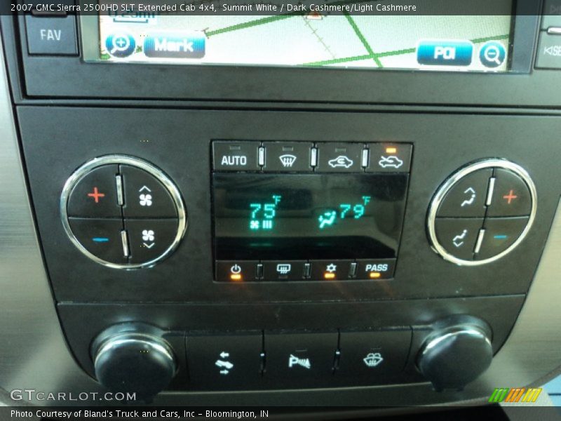 Summit White / Dark Cashmere/Light Cashmere 2007 GMC Sierra 2500HD SLT Extended Cab 4x4