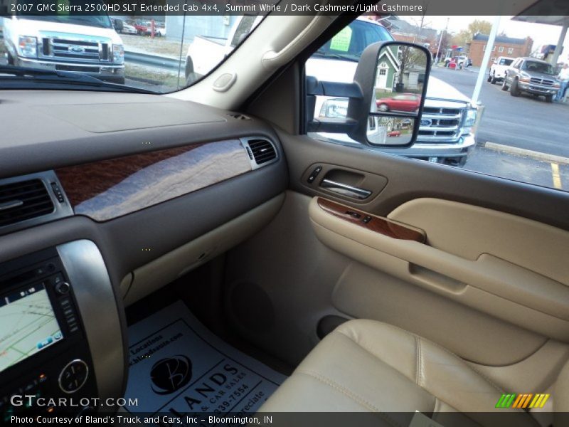Summit White / Dark Cashmere/Light Cashmere 2007 GMC Sierra 2500HD SLT Extended Cab 4x4