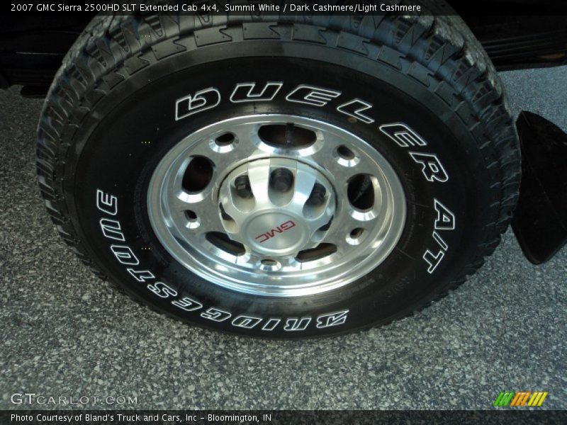 Summit White / Dark Cashmere/Light Cashmere 2007 GMC Sierra 2500HD SLT Extended Cab 4x4