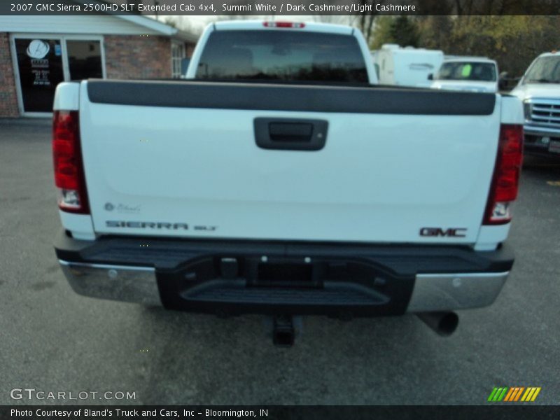 Summit White / Dark Cashmere/Light Cashmere 2007 GMC Sierra 2500HD SLT Extended Cab 4x4