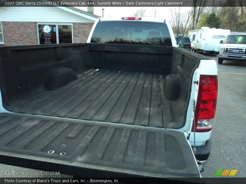 Summit White / Dark Cashmere/Light Cashmere 2007 GMC Sierra 2500HD SLT Extended Cab 4x4
