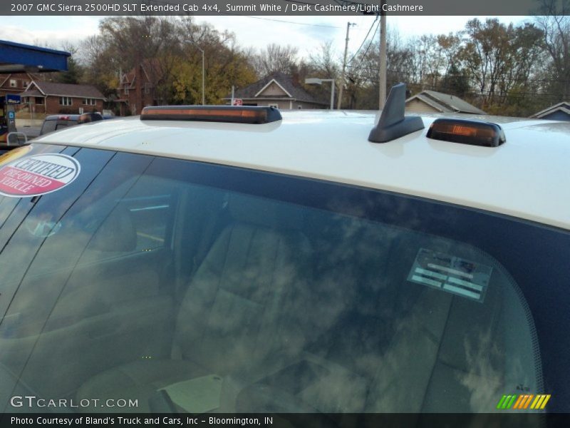 Summit White / Dark Cashmere/Light Cashmere 2007 GMC Sierra 2500HD SLT Extended Cab 4x4