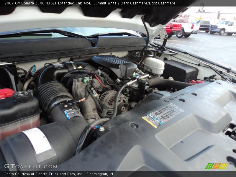 Summit White / Dark Cashmere/Light Cashmere 2007 GMC Sierra 2500HD SLT Extended Cab 4x4