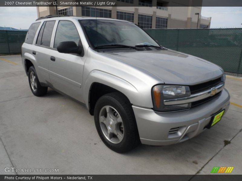 Silverstone Metallic / Light Gray 2007 Chevrolet TrailBlazer LS