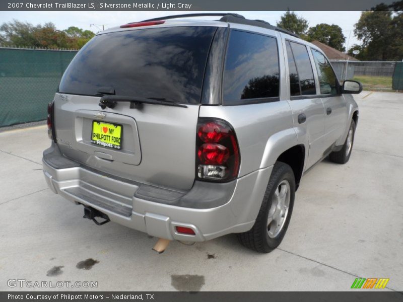 Silverstone Metallic / Light Gray 2007 Chevrolet TrailBlazer LS
