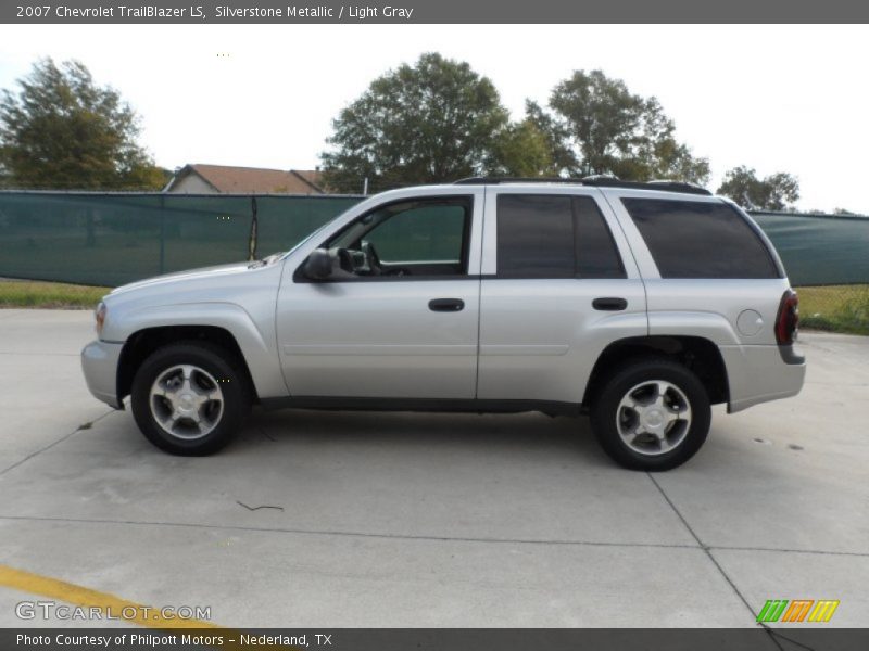 Silverstone Metallic / Light Gray 2007 Chevrolet TrailBlazer LS