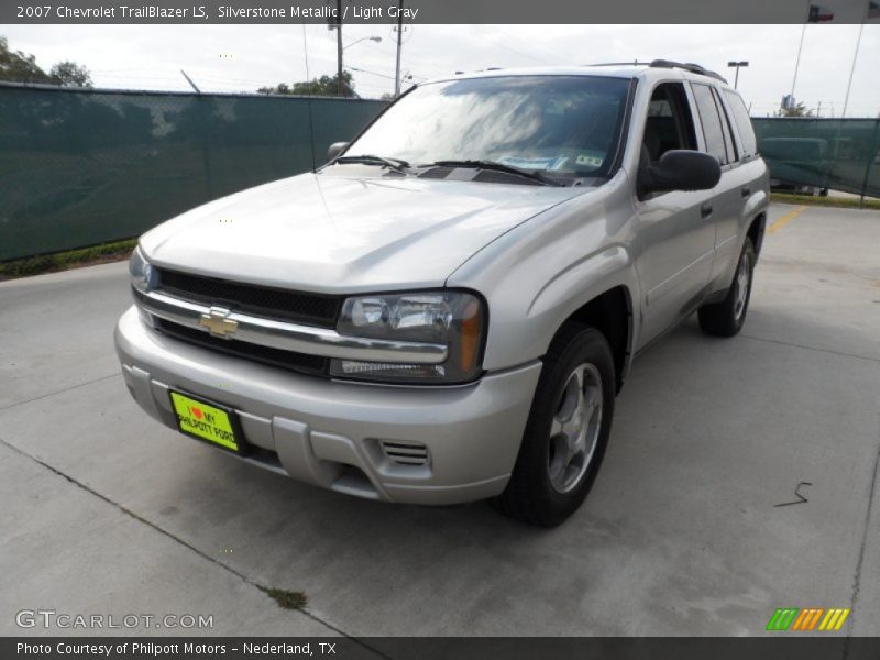 Silverstone Metallic / Light Gray 2007 Chevrolet TrailBlazer LS