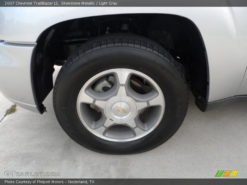 Silverstone Metallic / Light Gray 2007 Chevrolet TrailBlazer LS