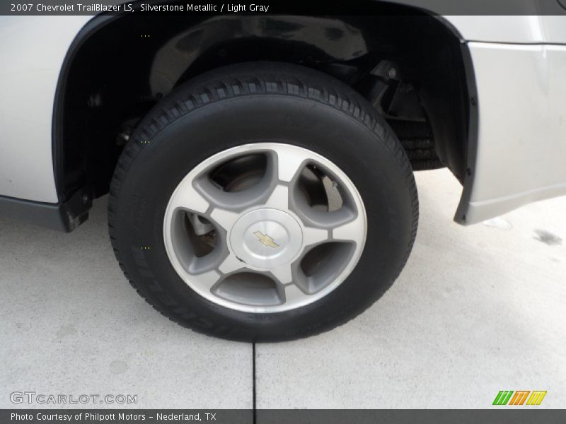 Silverstone Metallic / Light Gray 2007 Chevrolet TrailBlazer LS