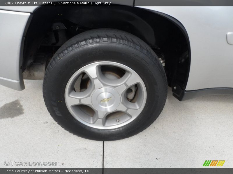 Silverstone Metallic / Light Gray 2007 Chevrolet TrailBlazer LS