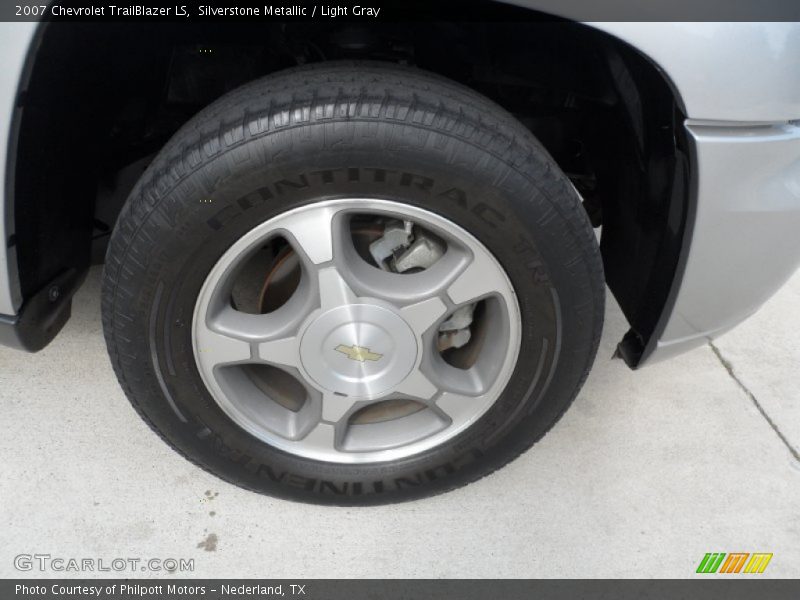 Silverstone Metallic / Light Gray 2007 Chevrolet TrailBlazer LS