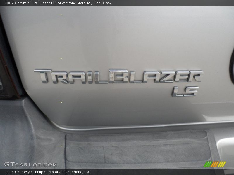 Silverstone Metallic / Light Gray 2007 Chevrolet TrailBlazer LS