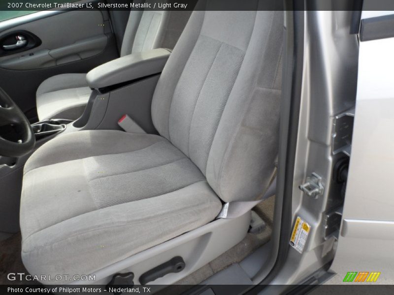 Silverstone Metallic / Light Gray 2007 Chevrolet TrailBlazer LS