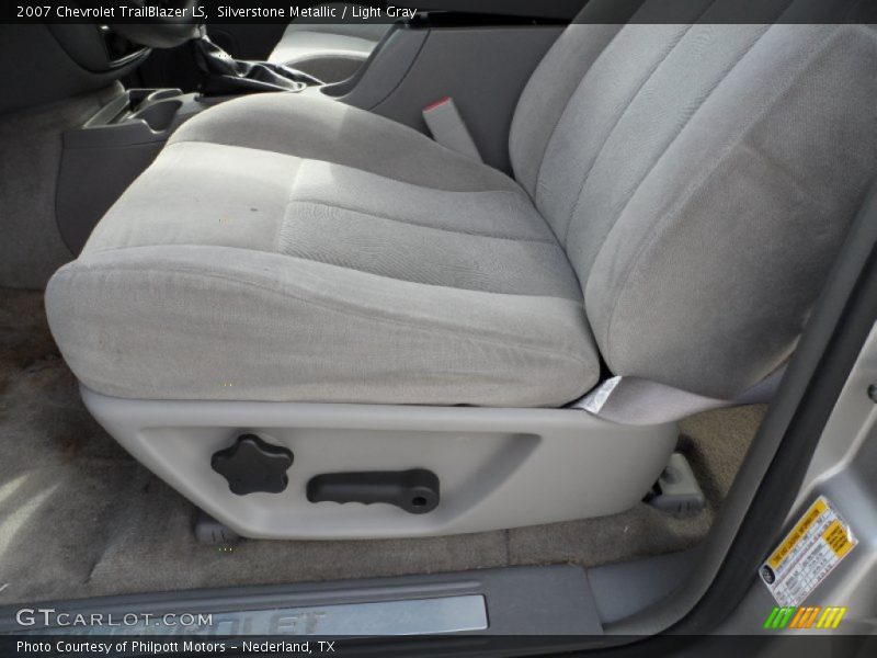 Silverstone Metallic / Light Gray 2007 Chevrolet TrailBlazer LS