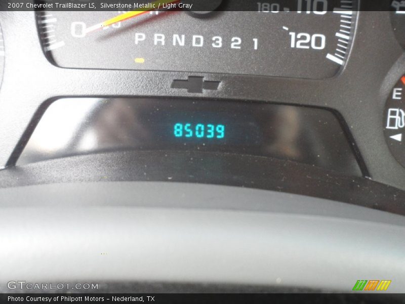 Silverstone Metallic / Light Gray 2007 Chevrolet TrailBlazer LS