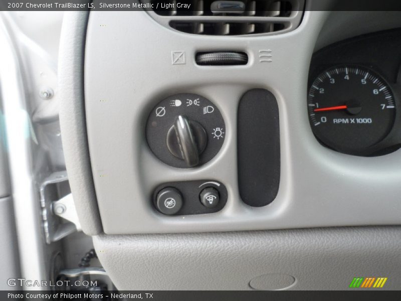 Silverstone Metallic / Light Gray 2007 Chevrolet TrailBlazer LS