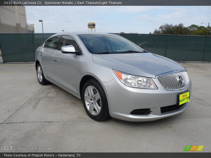 Quicksilver Metallic / Dark Titanium/Light Titanium 2010 Buick LaCrosse CX