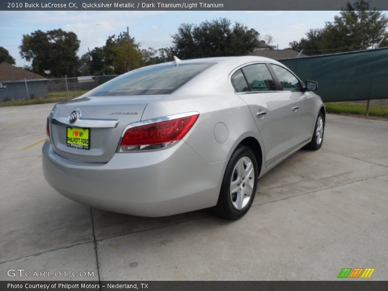 Quicksilver Metallic / Dark Titanium/Light Titanium 2010 Buick LaCrosse CX