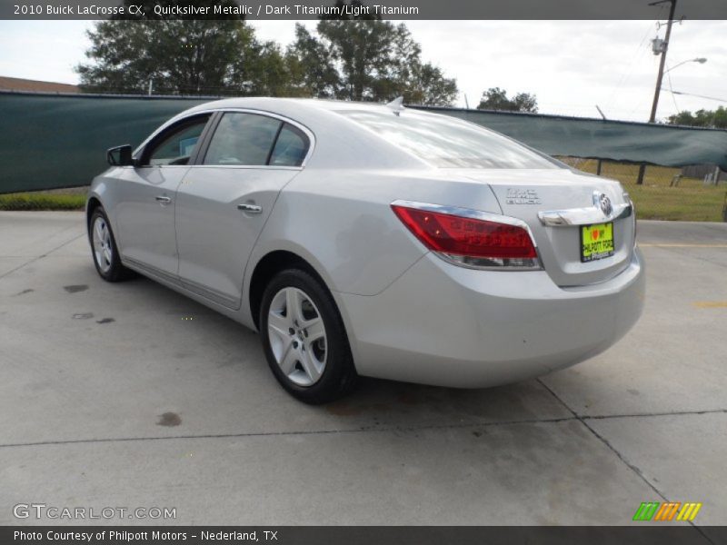 Quicksilver Metallic / Dark Titanium/Light Titanium 2010 Buick LaCrosse CX
