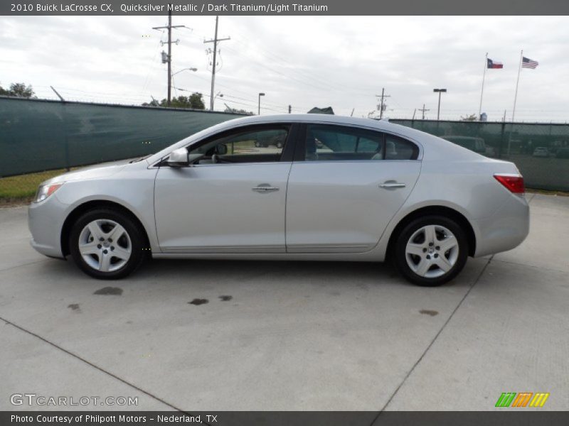 Quicksilver Metallic / Dark Titanium/Light Titanium 2010 Buick LaCrosse CX