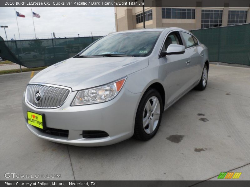 Quicksilver Metallic / Dark Titanium/Light Titanium 2010 Buick LaCrosse CX