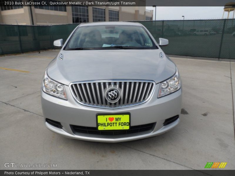 Quicksilver Metallic / Dark Titanium/Light Titanium 2010 Buick LaCrosse CX