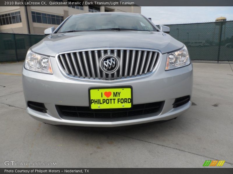 Quicksilver Metallic / Dark Titanium/Light Titanium 2010 Buick LaCrosse CX