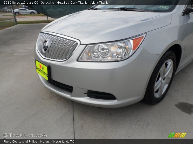 Quicksilver Metallic / Dark Titanium/Light Titanium 2010 Buick LaCrosse CX