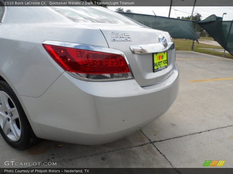 Quicksilver Metallic / Dark Titanium/Light Titanium 2010 Buick LaCrosse CX