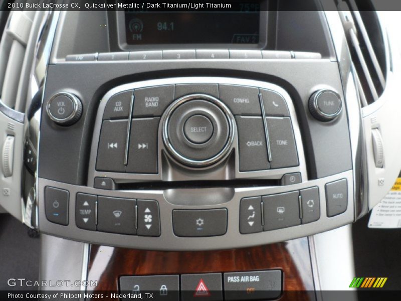 Quicksilver Metallic / Dark Titanium/Light Titanium 2010 Buick LaCrosse CX