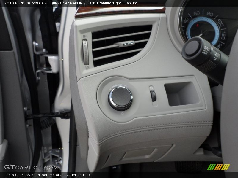 Quicksilver Metallic / Dark Titanium/Light Titanium 2010 Buick LaCrosse CX