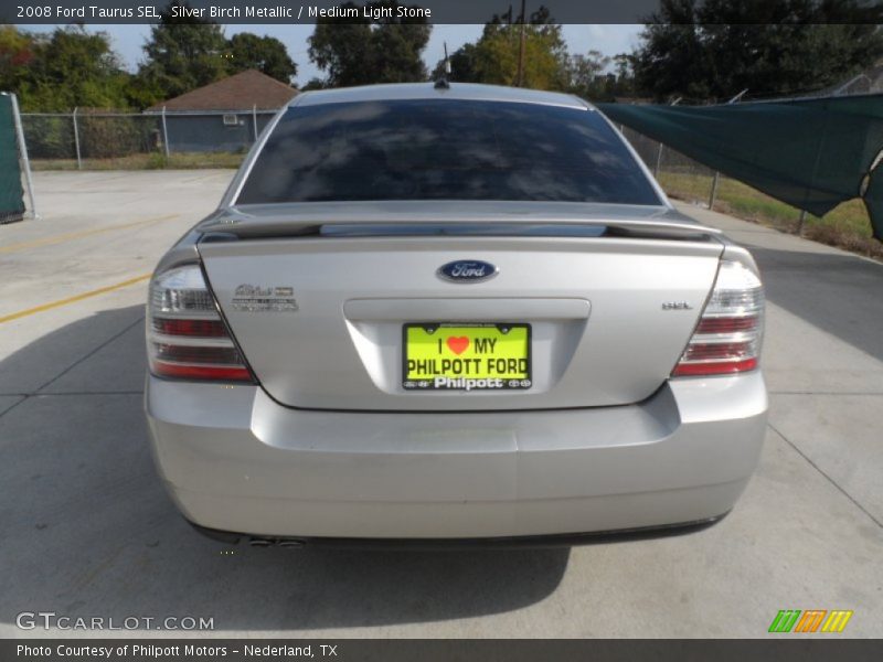 Silver Birch Metallic / Medium Light Stone 2008 Ford Taurus SEL