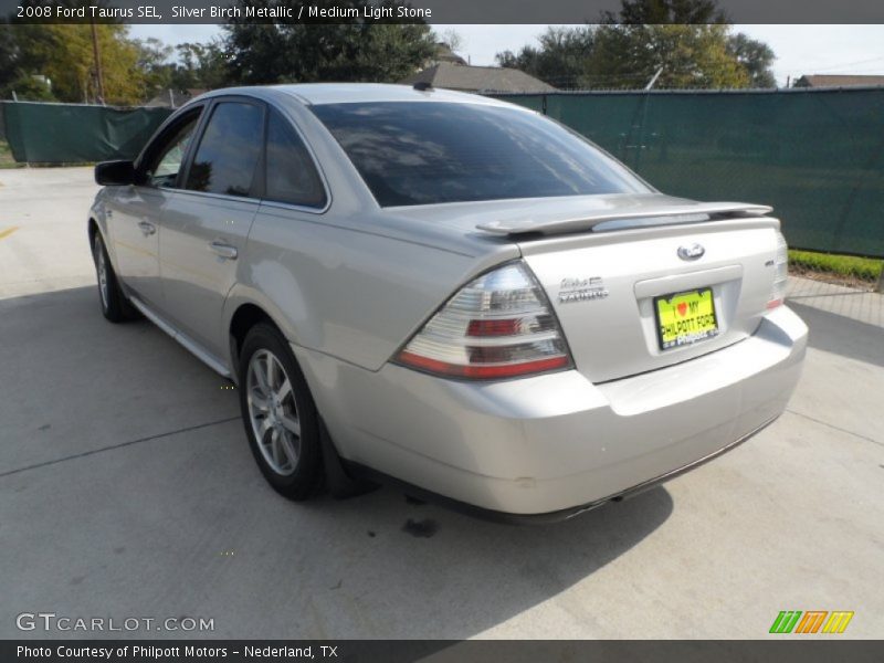 Silver Birch Metallic / Medium Light Stone 2008 Ford Taurus SEL