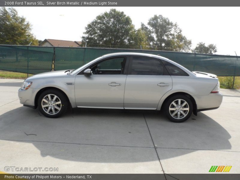 Silver Birch Metallic / Medium Light Stone 2008 Ford Taurus SEL