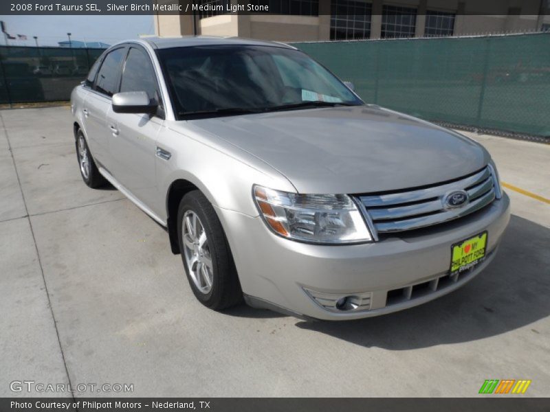 Silver Birch Metallic / Medium Light Stone 2008 Ford Taurus SEL