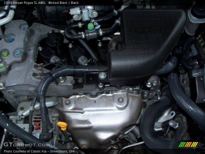 Wicked Black / Black 2009 Nissan Rogue SL AWD