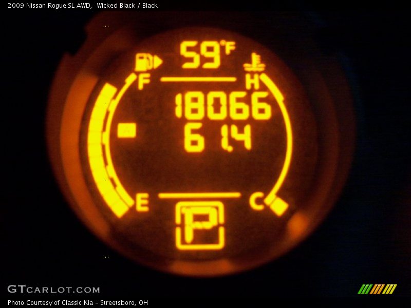 Wicked Black / Black 2009 Nissan Rogue SL AWD