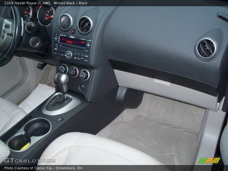 Wicked Black / Black 2009 Nissan Rogue SL AWD