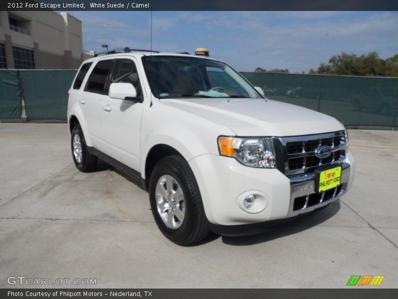 White Suede / Camel 2012 Ford Escape Limited